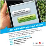 Teen Dating Violence - Rail interior friend