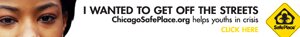 Chicago Safe Place Web Banner - I wanted to get off the streets - 728 x 90